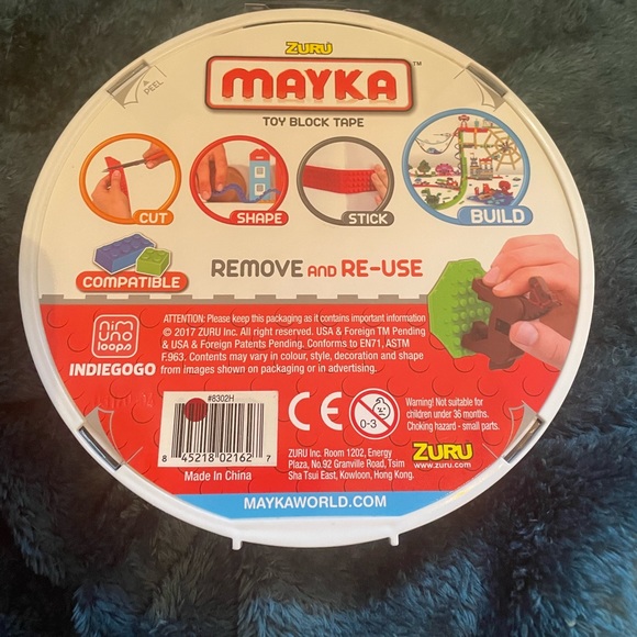 ZURÜCK MAYKA TOY BLOCK TAPE NIP - Picture 3 of 5